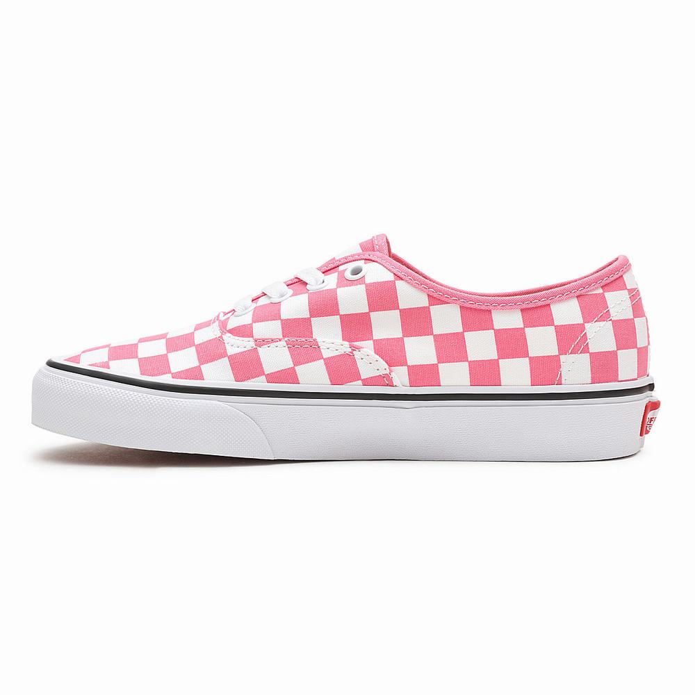 Women's Vans Checkerboard Authentic Sneakers Pink | USA91360