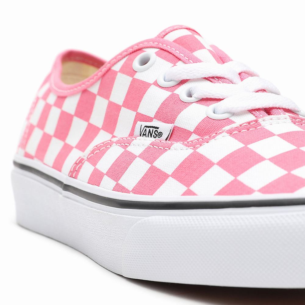 Women's Vans Checkerboard Authentic Sneakers Pink | USA91360