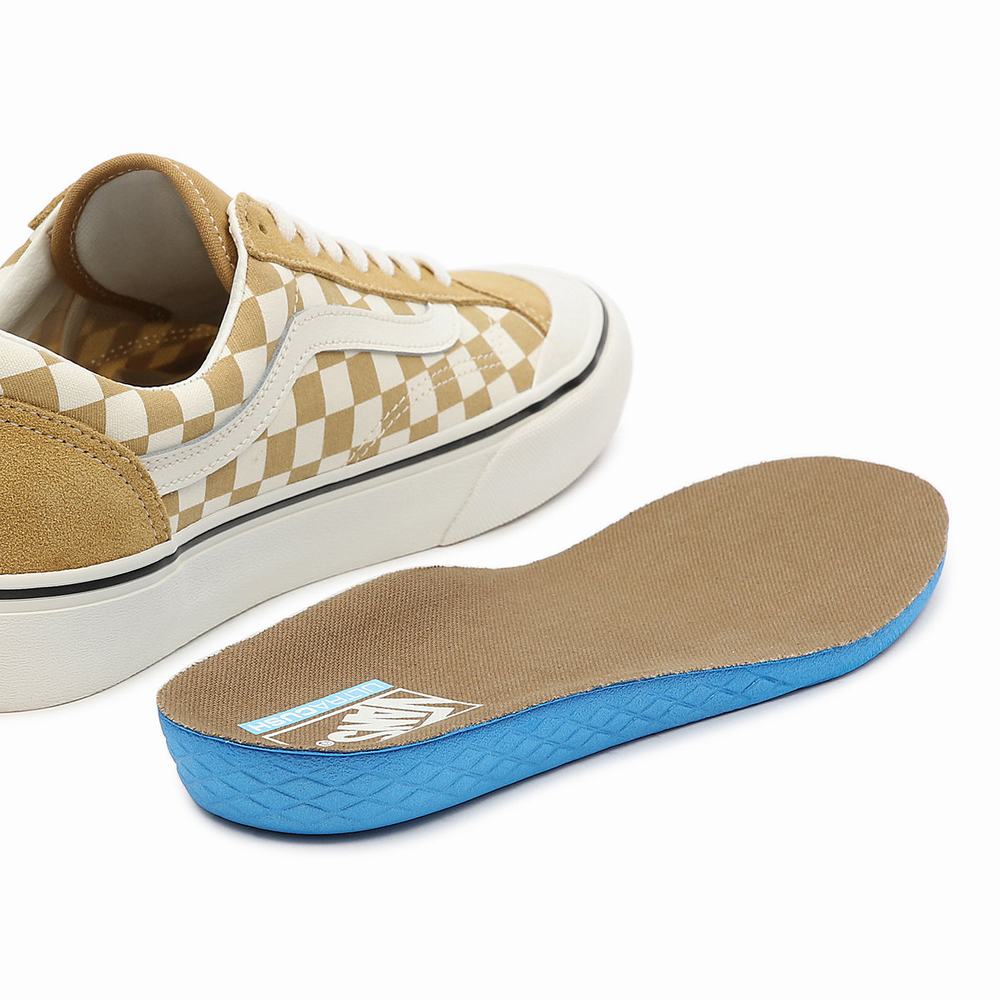 Women's Vans Checkerboard Style 36 Sf Sneakers Beige | USA89710