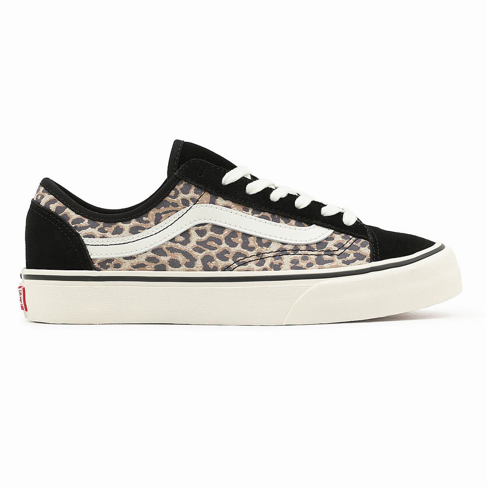 Women's Vans Cheetah Style 36 Decon Sf Sneakers Black / Brown | USA73215