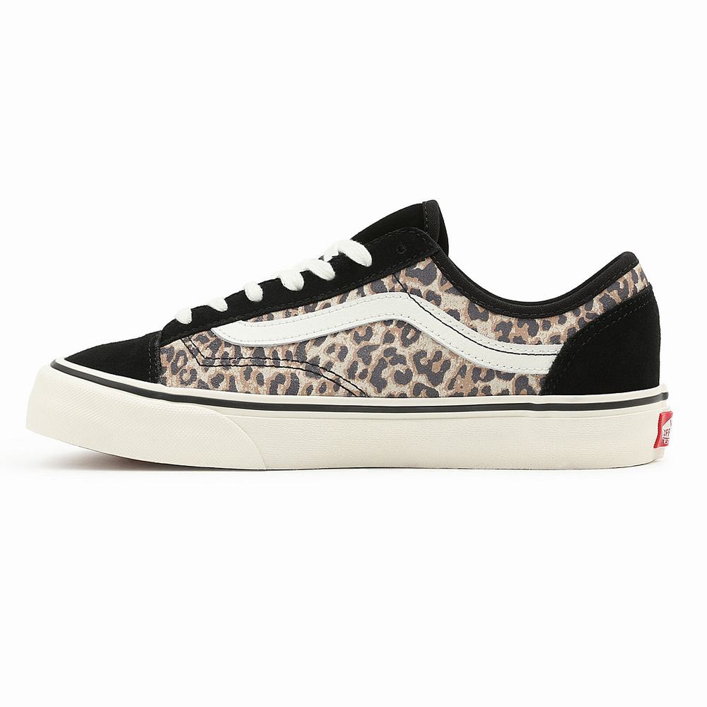 Women's Vans Cheetah Style 36 Decon Sf Sneakers Black / Brown | USA73215