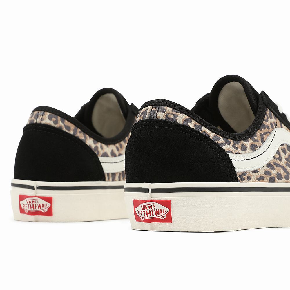 Women's Vans Cheetah Style 36 Decon Sf Sneakers Black / Brown | USA73215