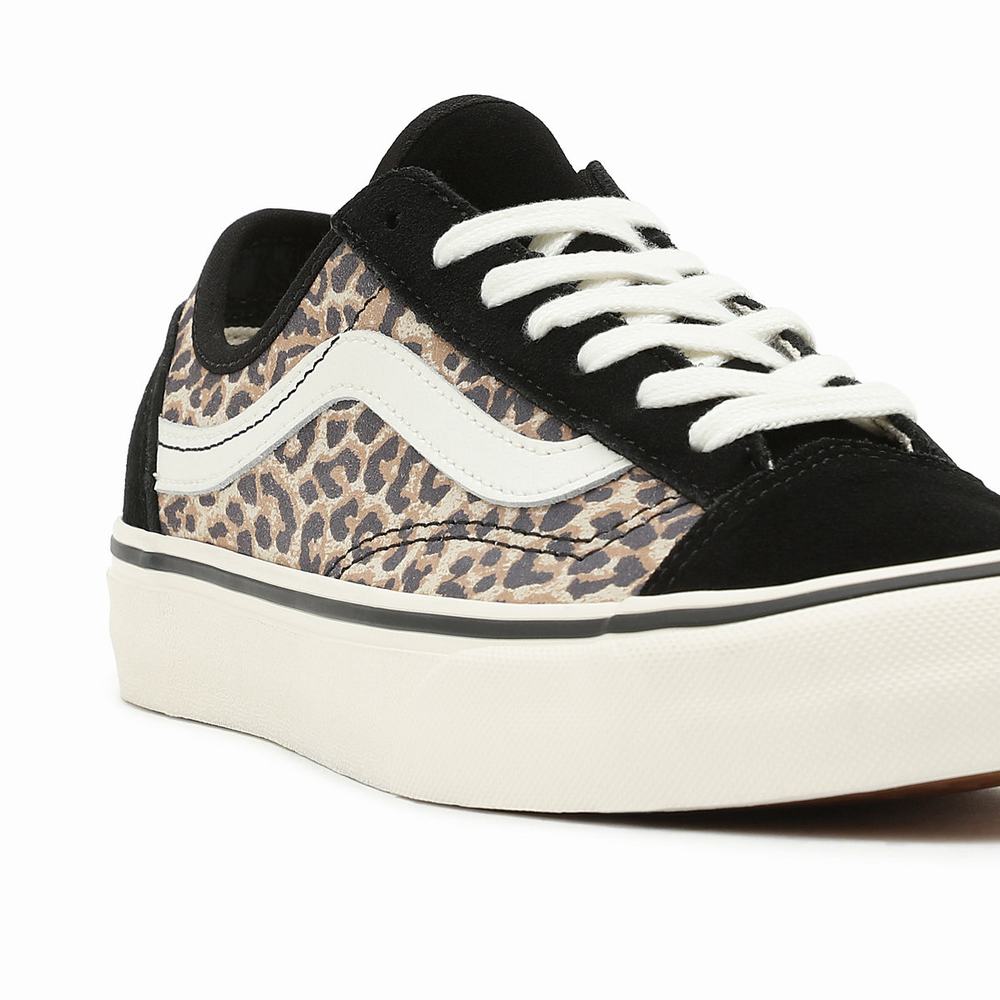 Women's Vans Cheetah Style 36 Decon Sf Sneakers Black / Brown | USA73215