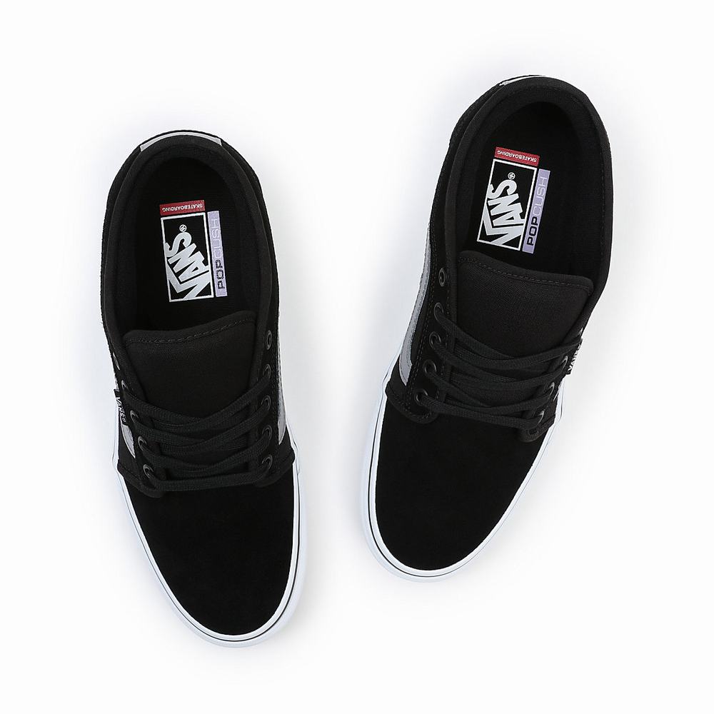 Women's Vans Chukka Low Sidestripe Sneakers Black | USA08476