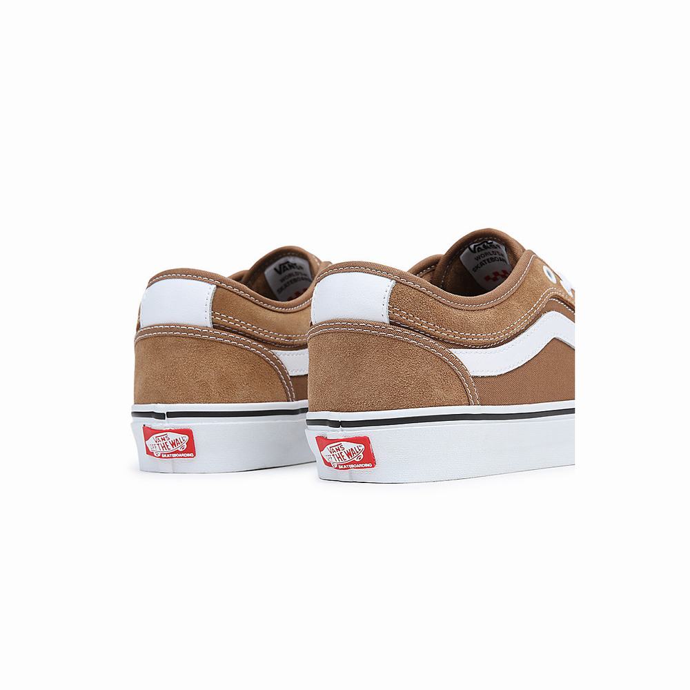 Women's Vans Chukka Low Sidestripe Sneakers Brown | USA58231