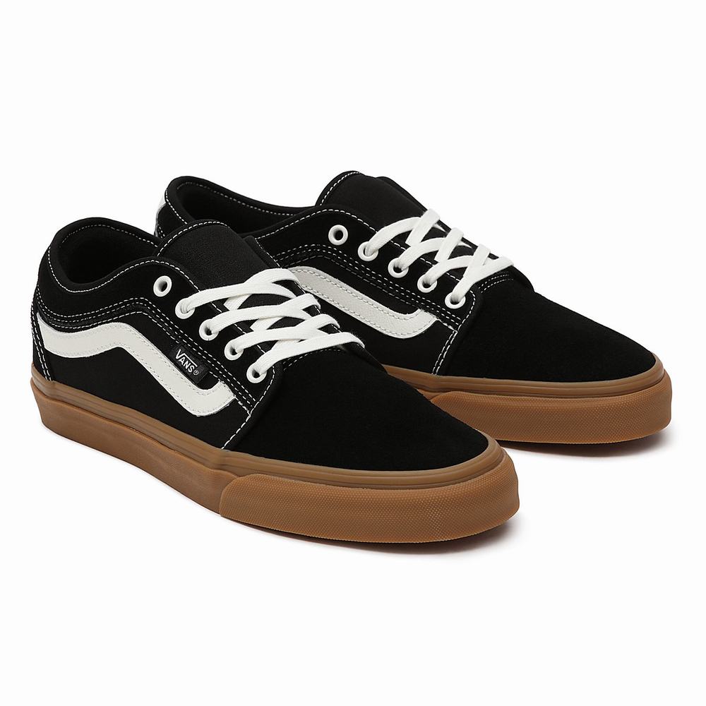 Women\'s Vans Chukka Low Sidestripe Sneakers Black | USA84963