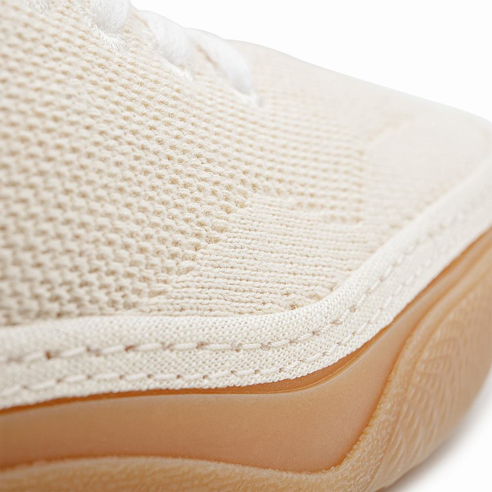 Women's Vans Circle Vee Sneakers Beige | USA58132