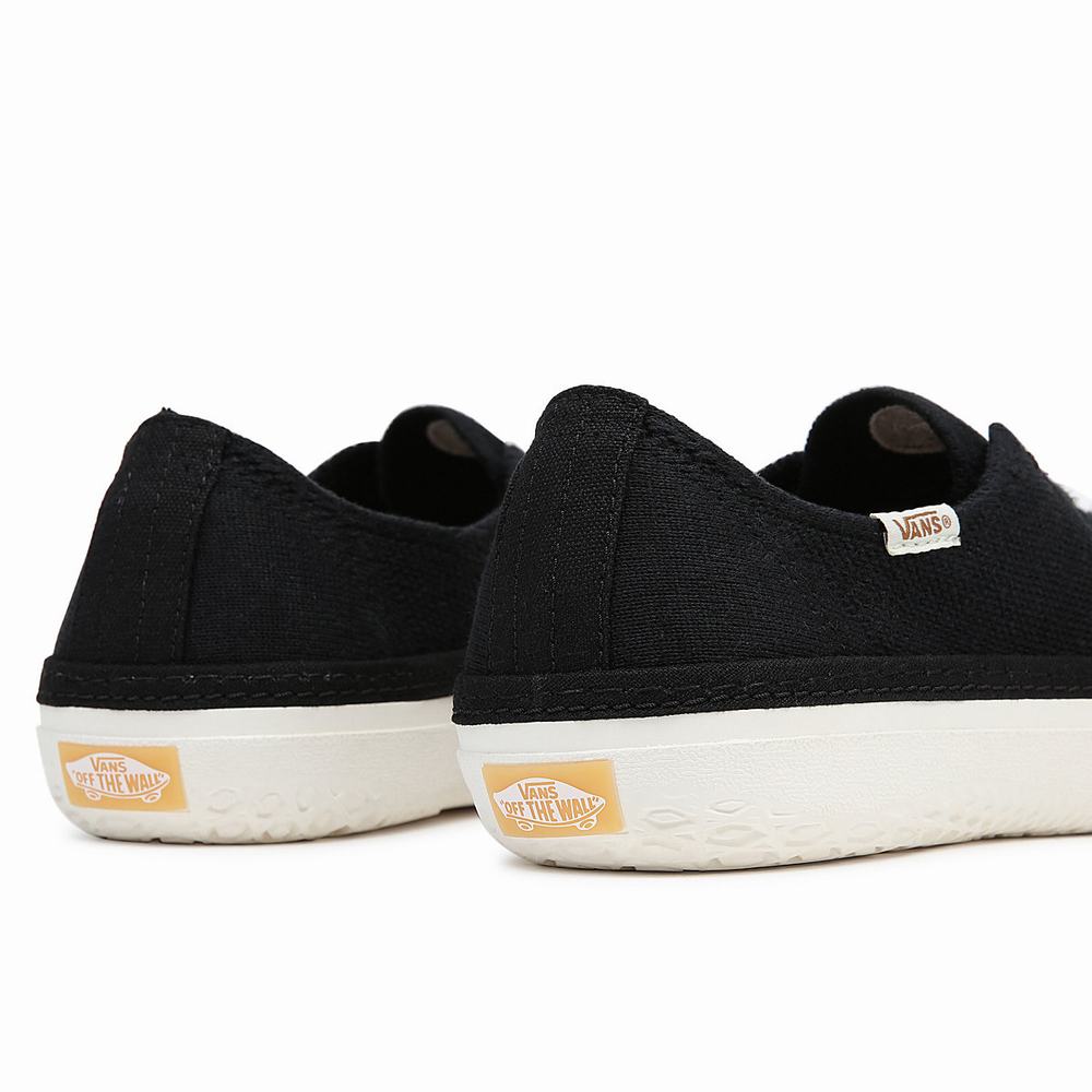 Women's Vans Circle Vee Sneakers Black | USA39271