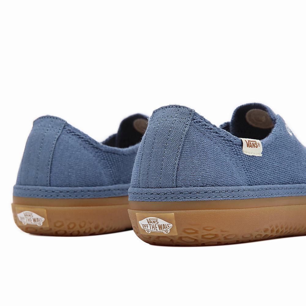 Women's Vans Circle Vee Sneakers Blue | USA70481