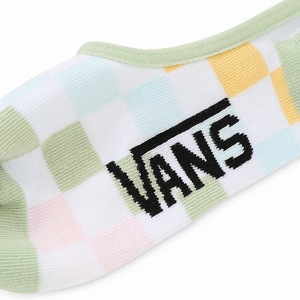 Women's Vans Classic Check Canoodle 6.5-10 3Pk Socks Multicolor | USA28091