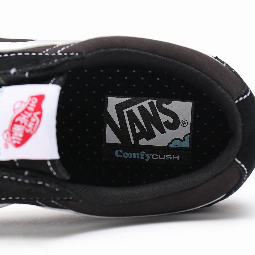 Women's Vans Classic ComfyCush Sk8-Low Sneakers Black | USA91308