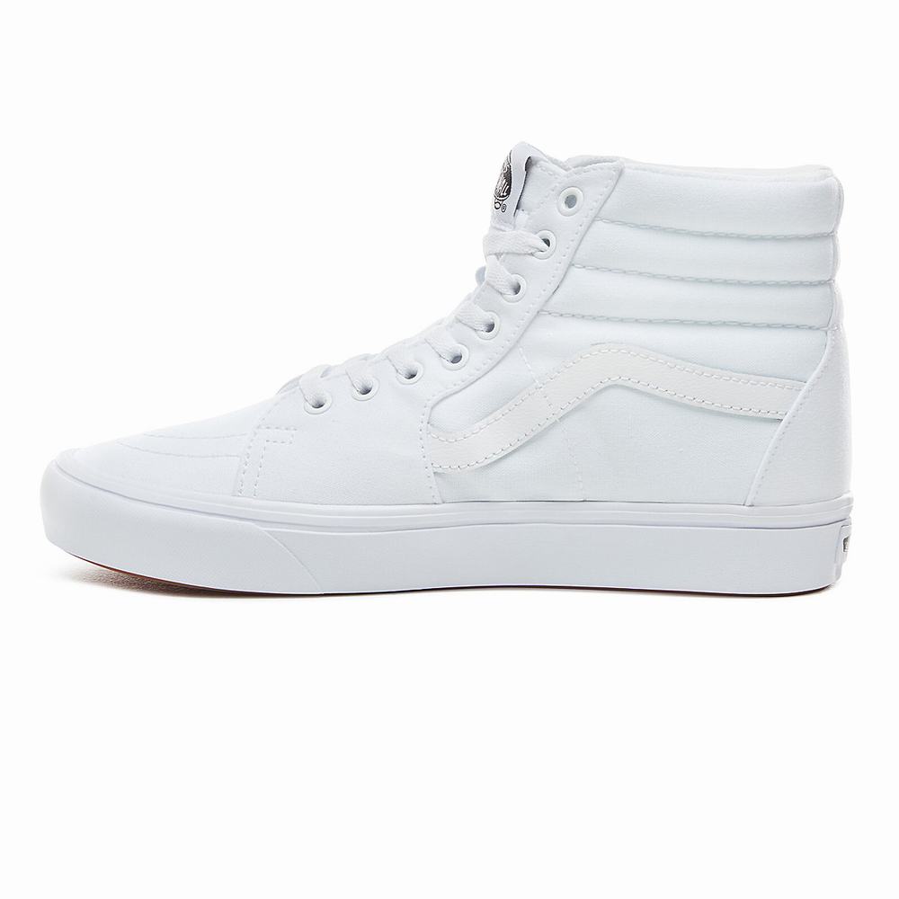 Women's Vans Classic Comfycush Sk8-Hi Sneakers White | USA54032