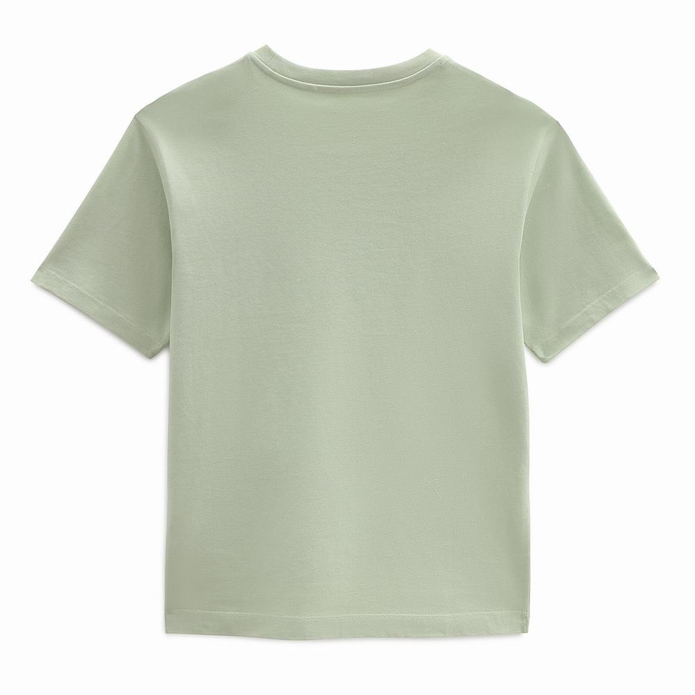 Women's Vans Classic Patch Pocket T Shirts Green | USA39501