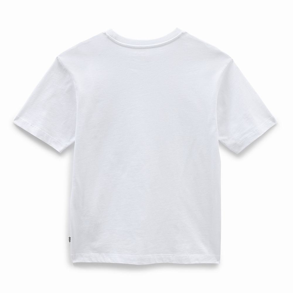 Women's Vans Classic Patch Pocket T Shirts White | USA63870