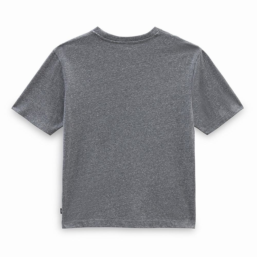 Women's Vans Classic Patch Pocket T Shirts Grey | USA76154