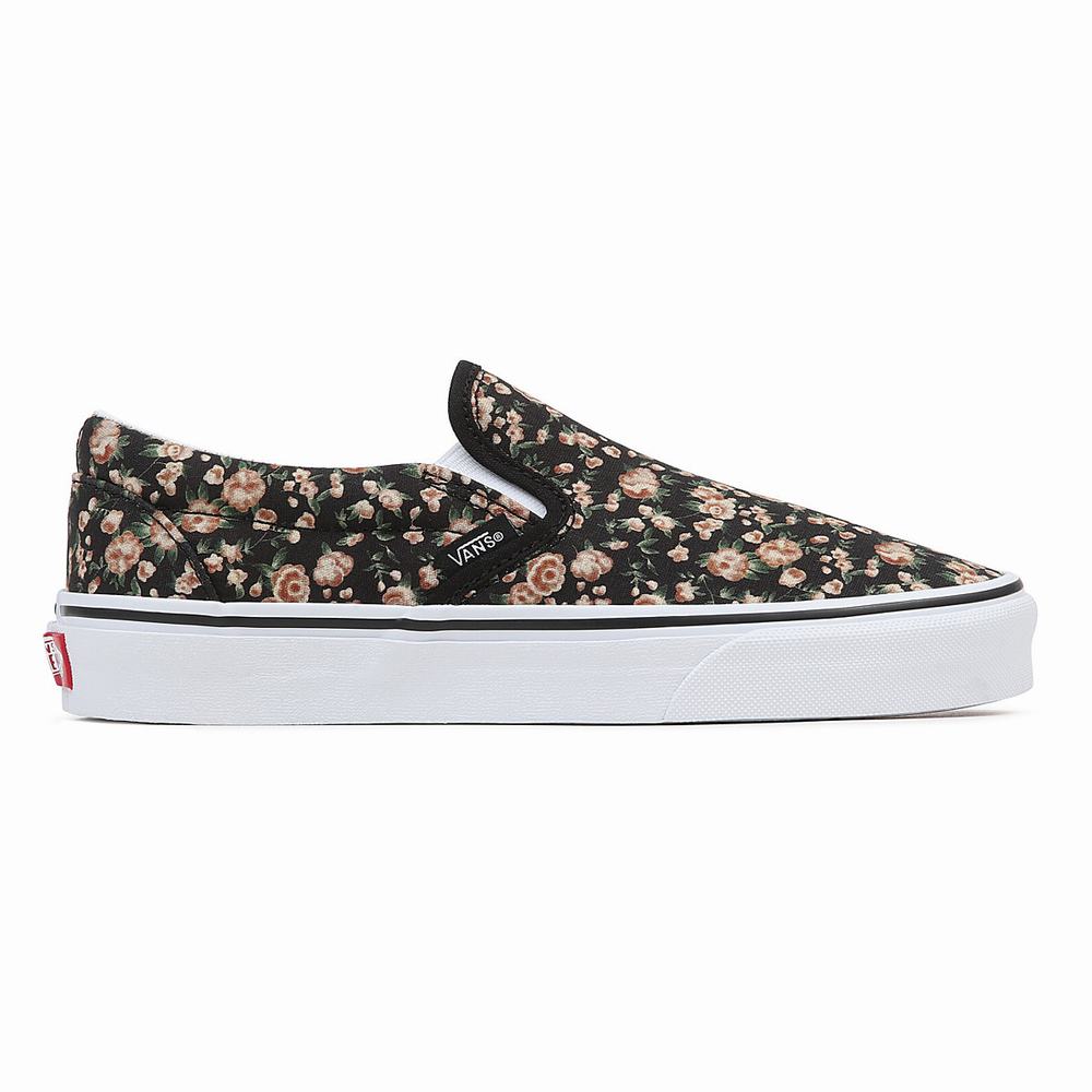 Women's Vans Classic Slip On Shoes Black | USA41870