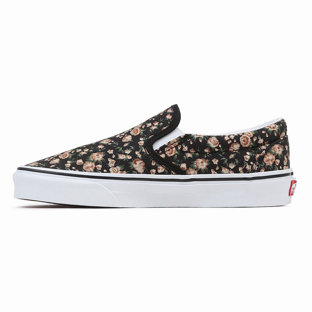 Women's Vans Classic Slip On Shoes Black | USA41870