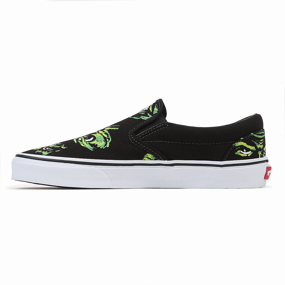 Women's Vans Classic Slip On Shoes Black | USA62473