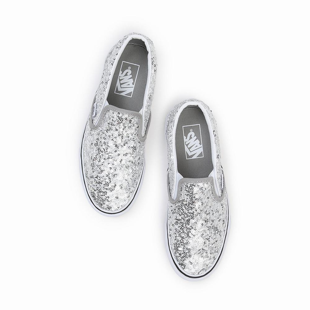 Women's Vans Classic Slip On Shoes Grey | USA28164