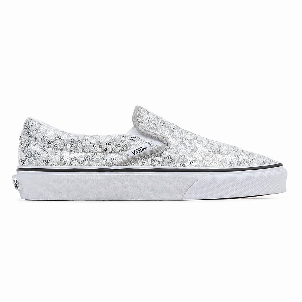 Women's Vans Classic Slip On Shoes Grey | USA28164