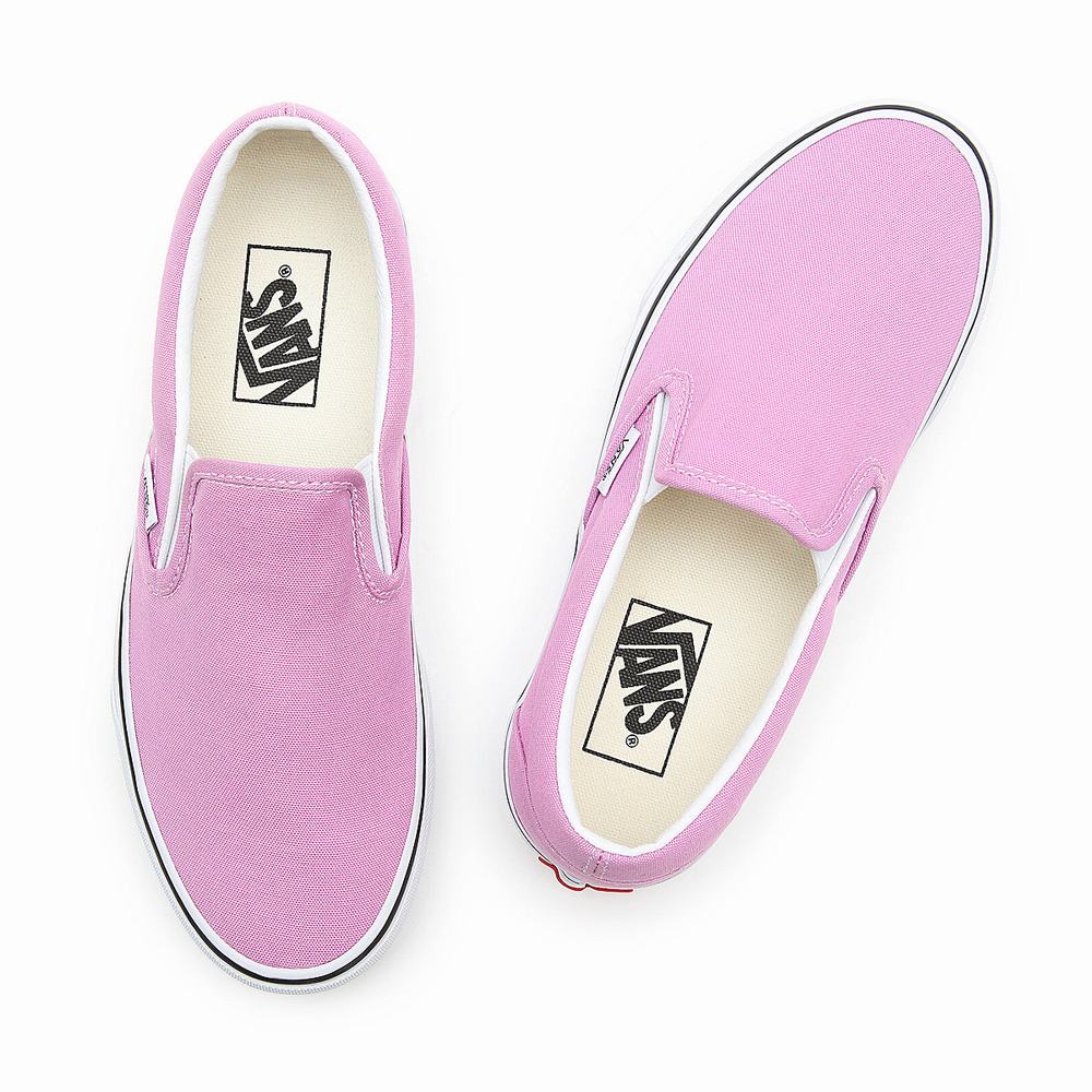 Women's Vans Classic Slip On Shoes Pink | USA74028