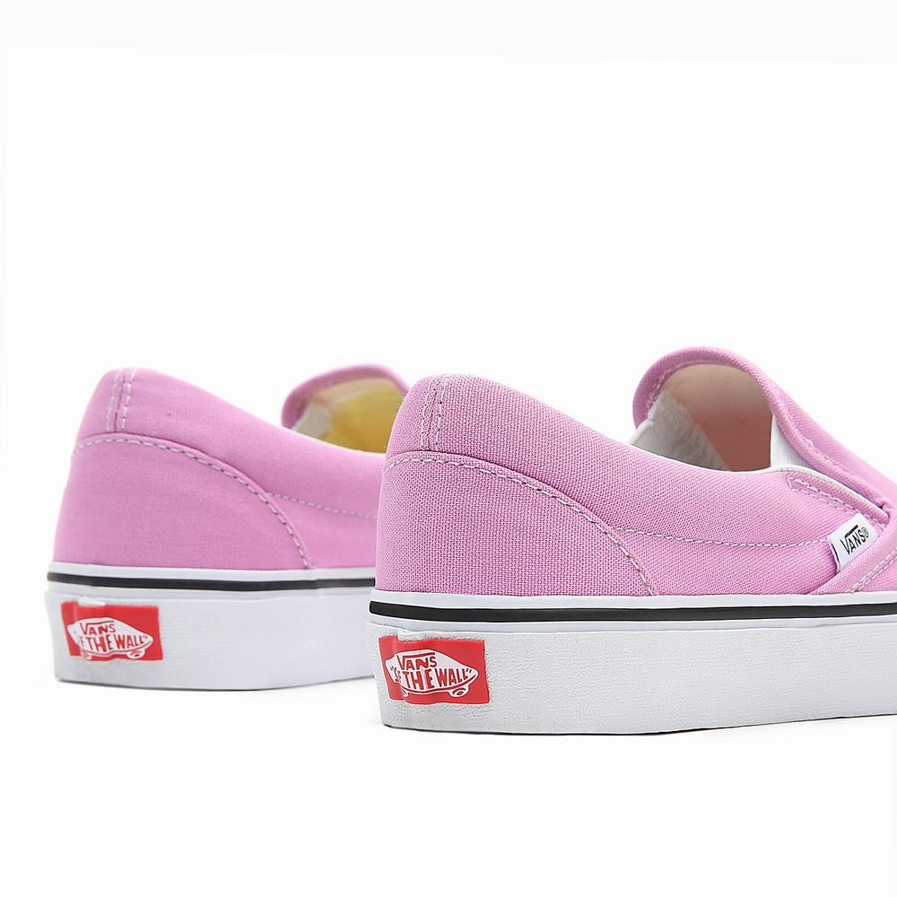 Women's Vans Classic Slip On Shoes Pink | USA74028