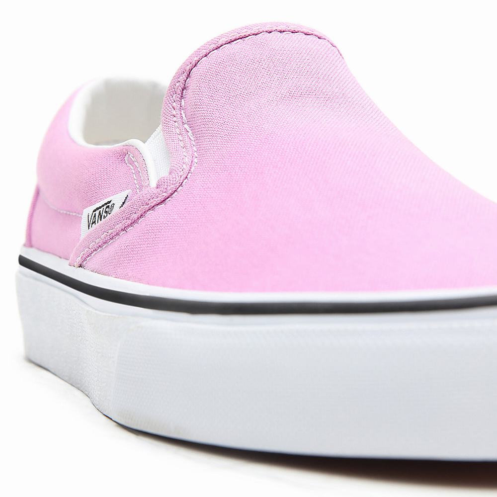 Women's Vans Classic Slip On Shoes Pink | USA74028