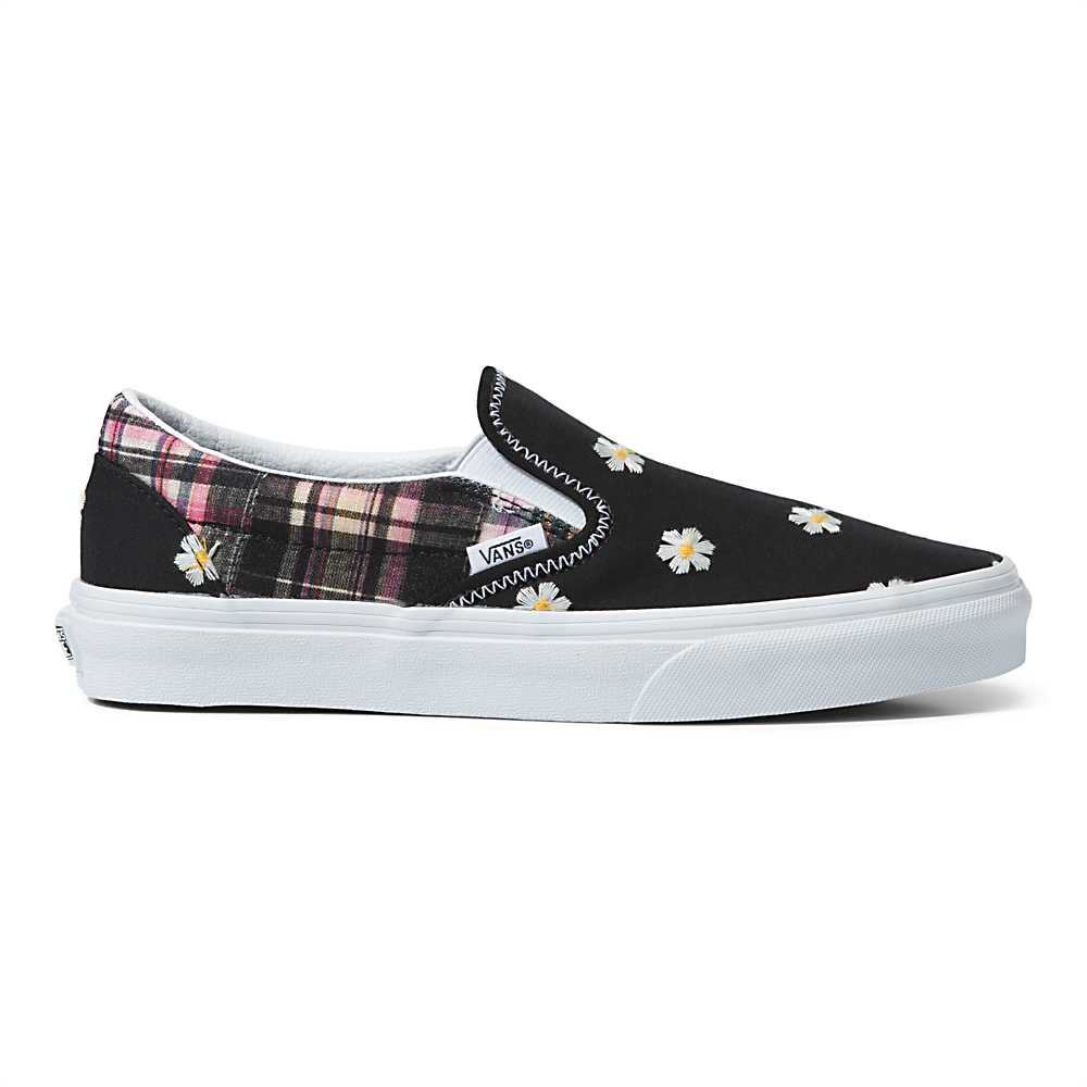 Women's Vans Classic Slip-On Sneakers Black | USA13528