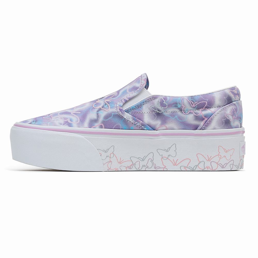 Women's Vans Classic Slip-On Stackform Slip On Shoes Multicolor | USA04875