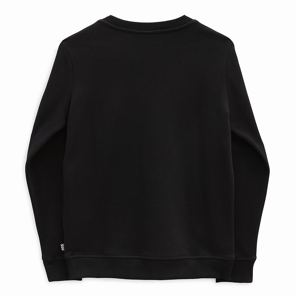 Women's Vans Classic V Crew Sweatshirts Black | USA12463