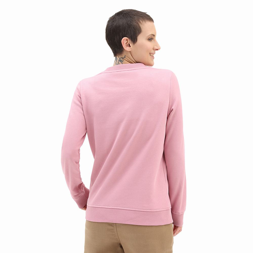 Women's Vans Classic V Crew Sweatshirts Pink | USA20736