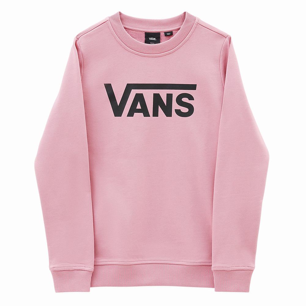 Women's Vans Classic V Crew Sweatshirts Pink | USA20736