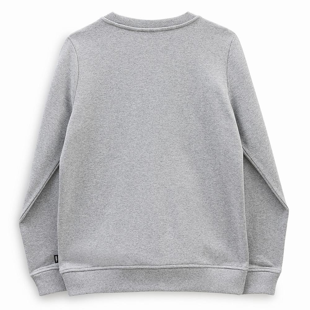 Women's Vans Classic V Crew Sweatshirts Black / Grey | USA32950