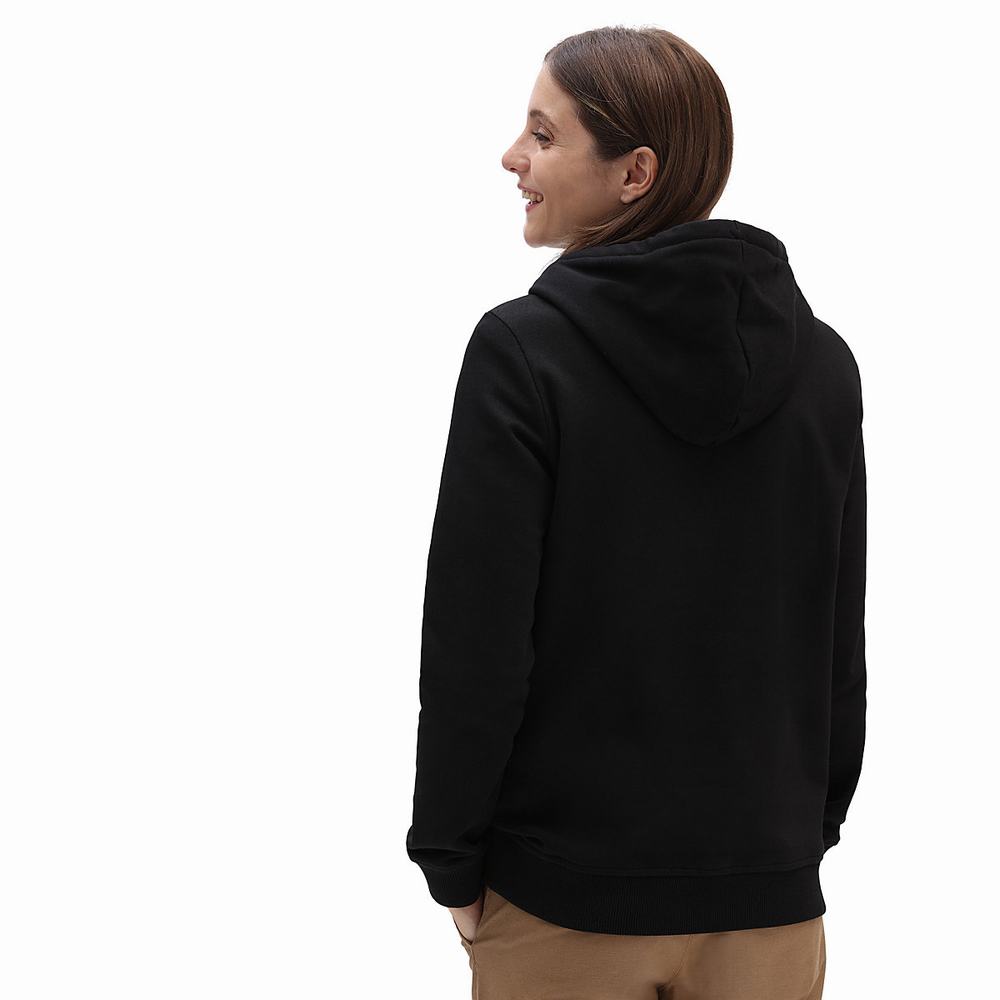 Women's Vans Classic V Hoodie Black | USA58194