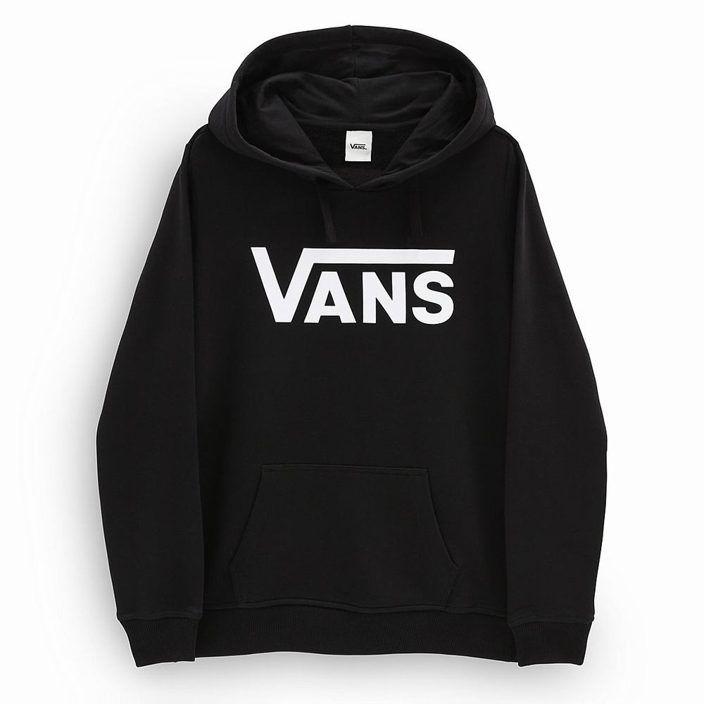 Women's Vans Classic V Hoodie Black | USA58194