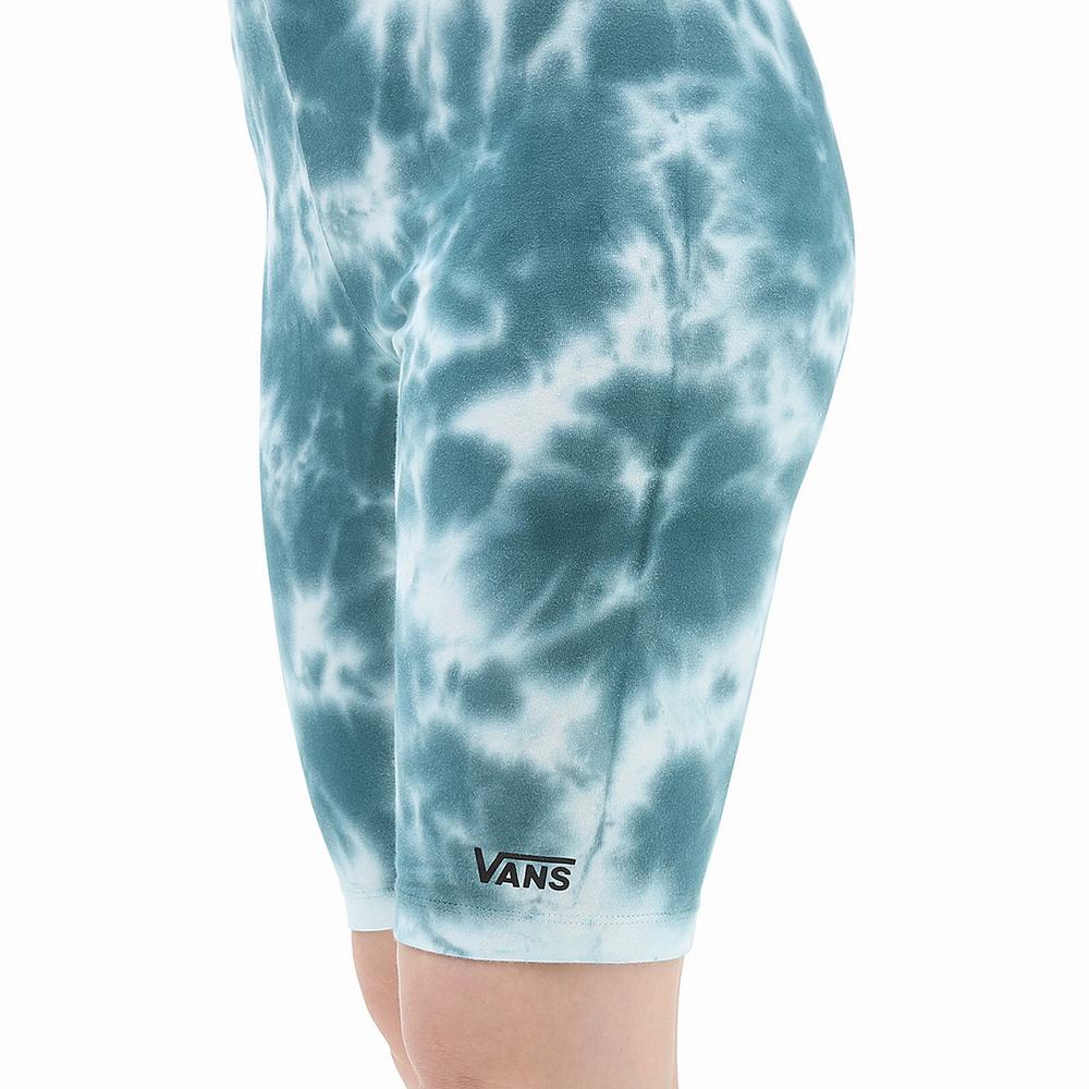 Women's Vans Cloud Wash Flying V Legging Shorts Blue | USA53421