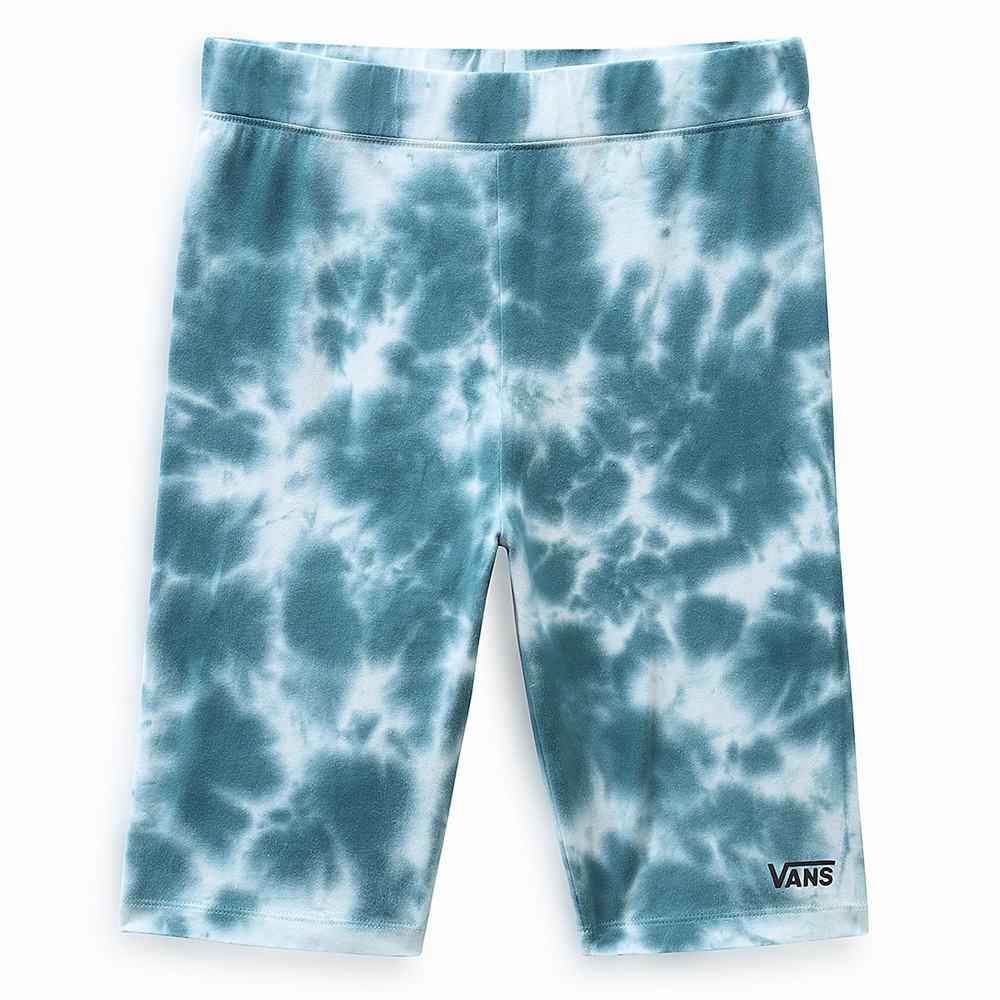 Women's Vans Cloud Wash Flying V Legging Shorts Blue | USA53421