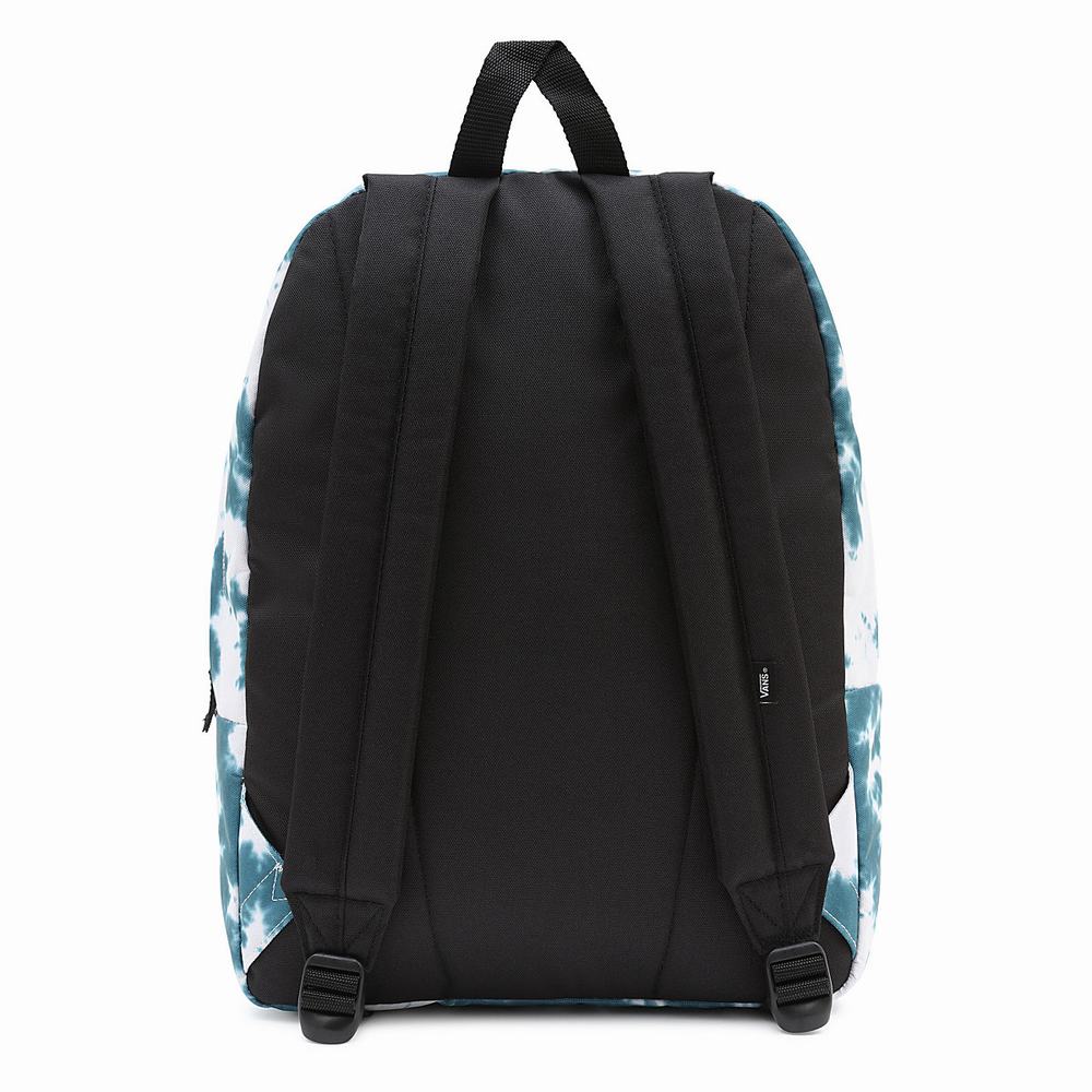 Women's Vans Cloud Wash Realm Backpacks Blue | USA80516