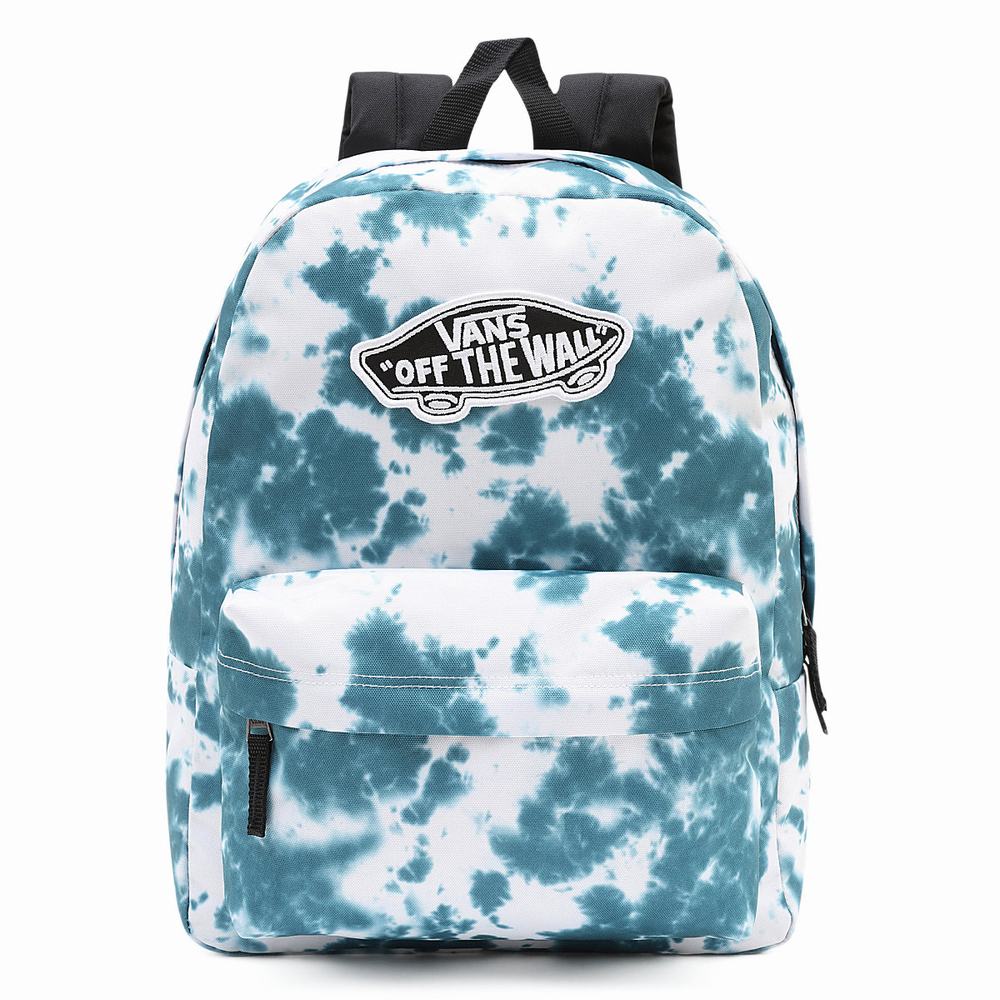 Women\'s Vans Cloud Wash Realm Backpacks Blue | USA80516