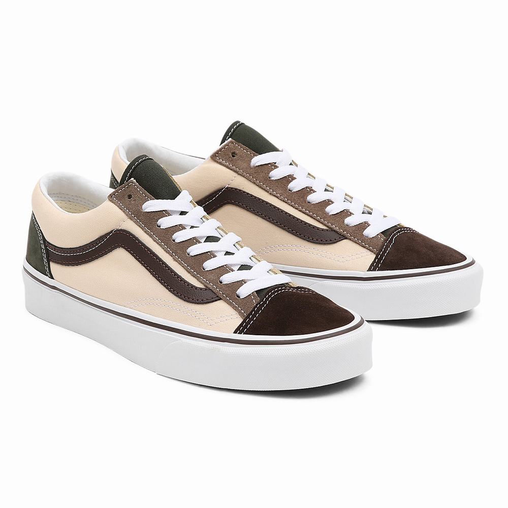 Women\'s Vans Color Block Style 36 Sneakers Multicolor / Brown | USA91674