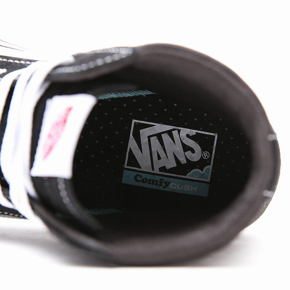 Women's Vans Comfycush Sk8-Hi Sneakers Black | USA03471