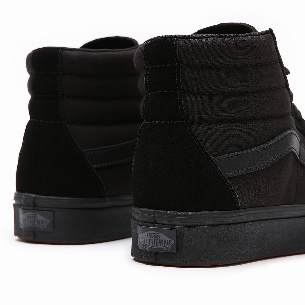 Women's Vans Comfycush Sk8-Hi Sneakers Black | USA42315