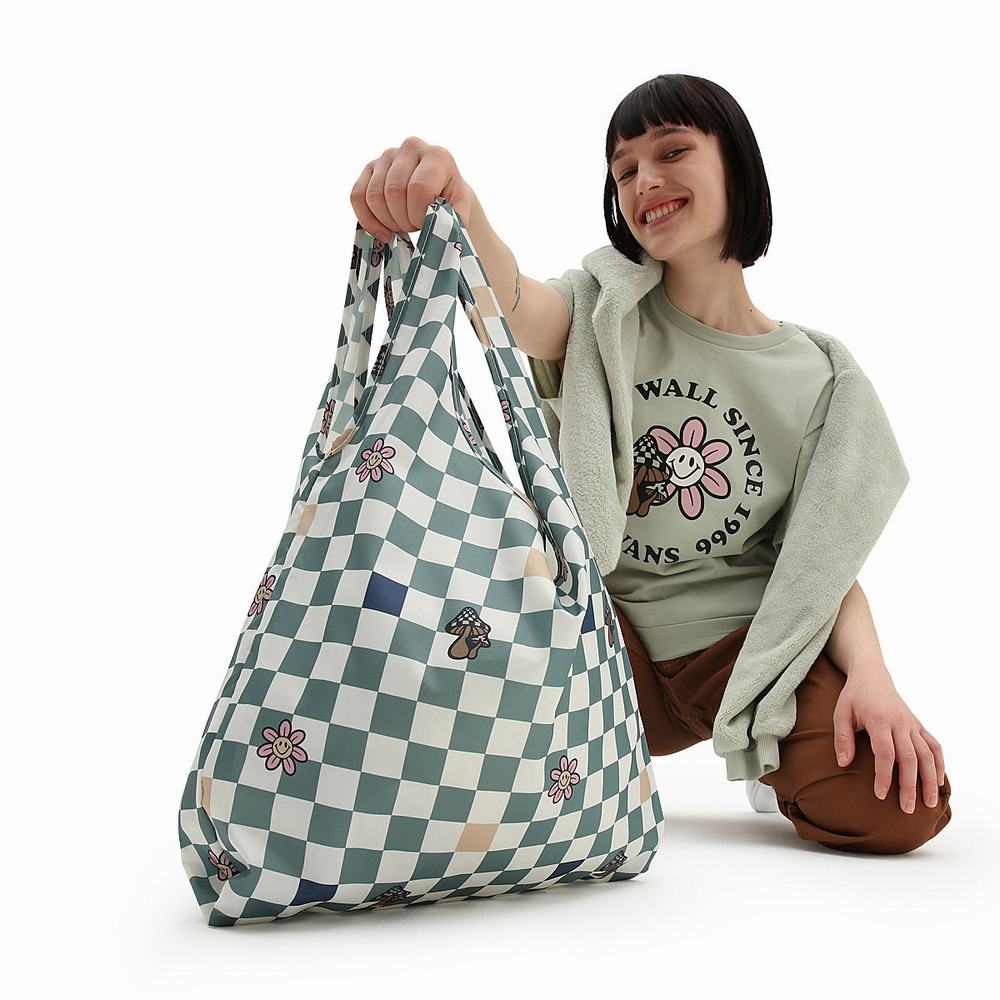 Women's Vans Contortion Tote Bags Green | USA90315