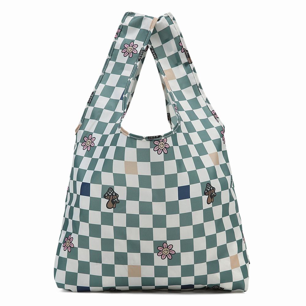 Women\'s Vans Contortion Tote Bags Green | USA90315