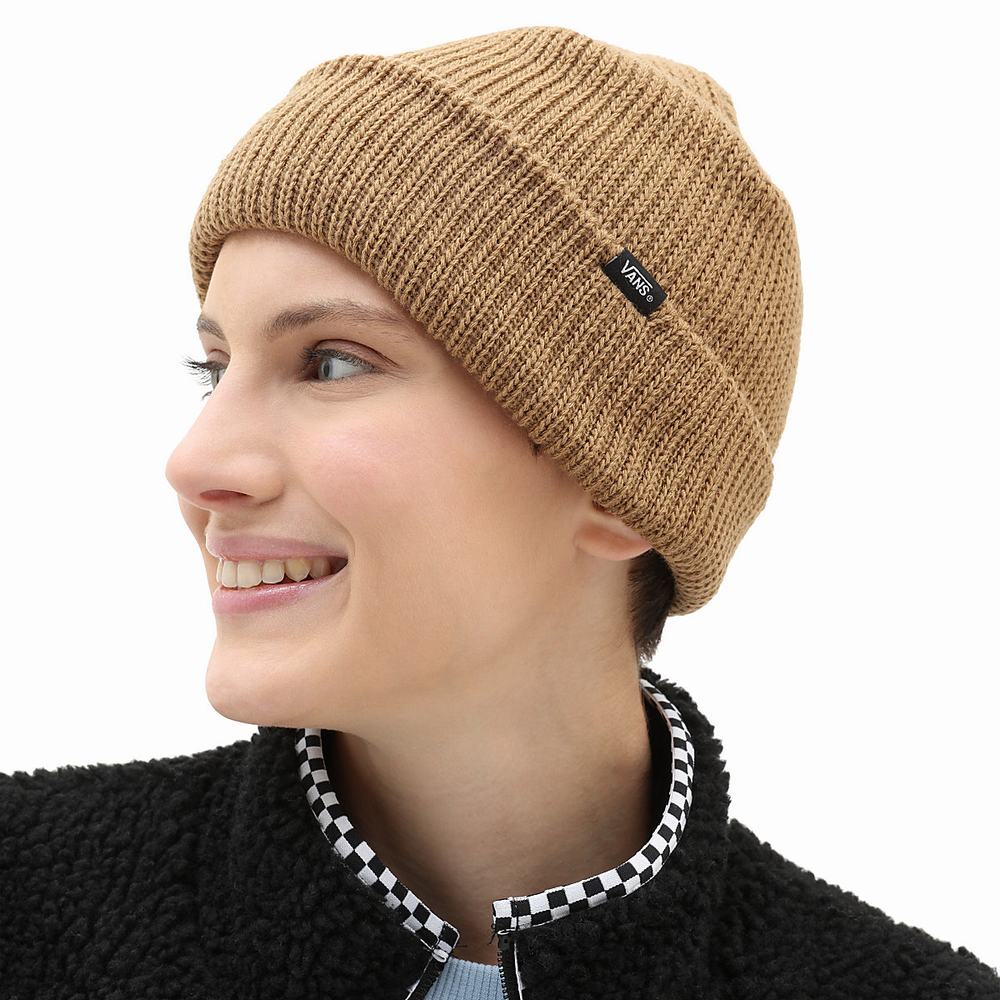 Women's Vans Core Basic Beanie Brown | USA32094