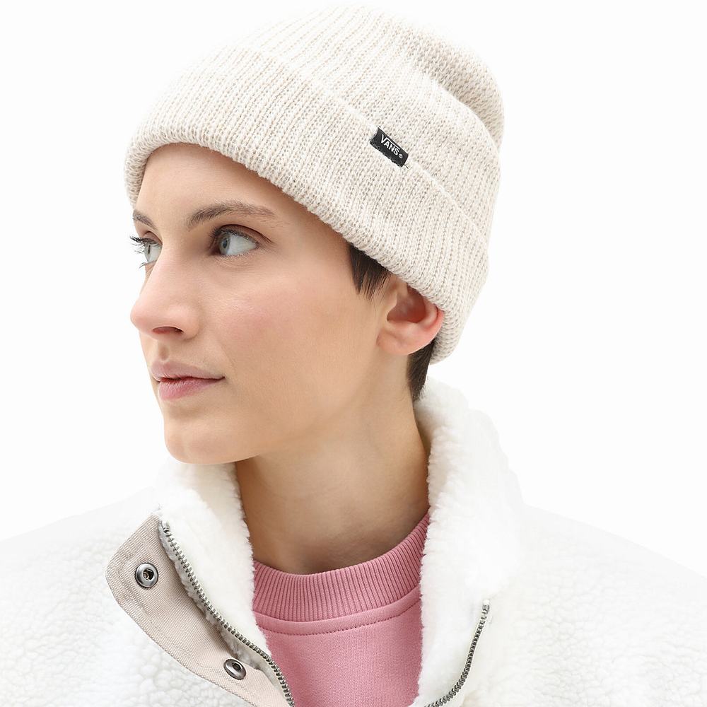 Women's Vans Core Basic Beanie White | USA08792