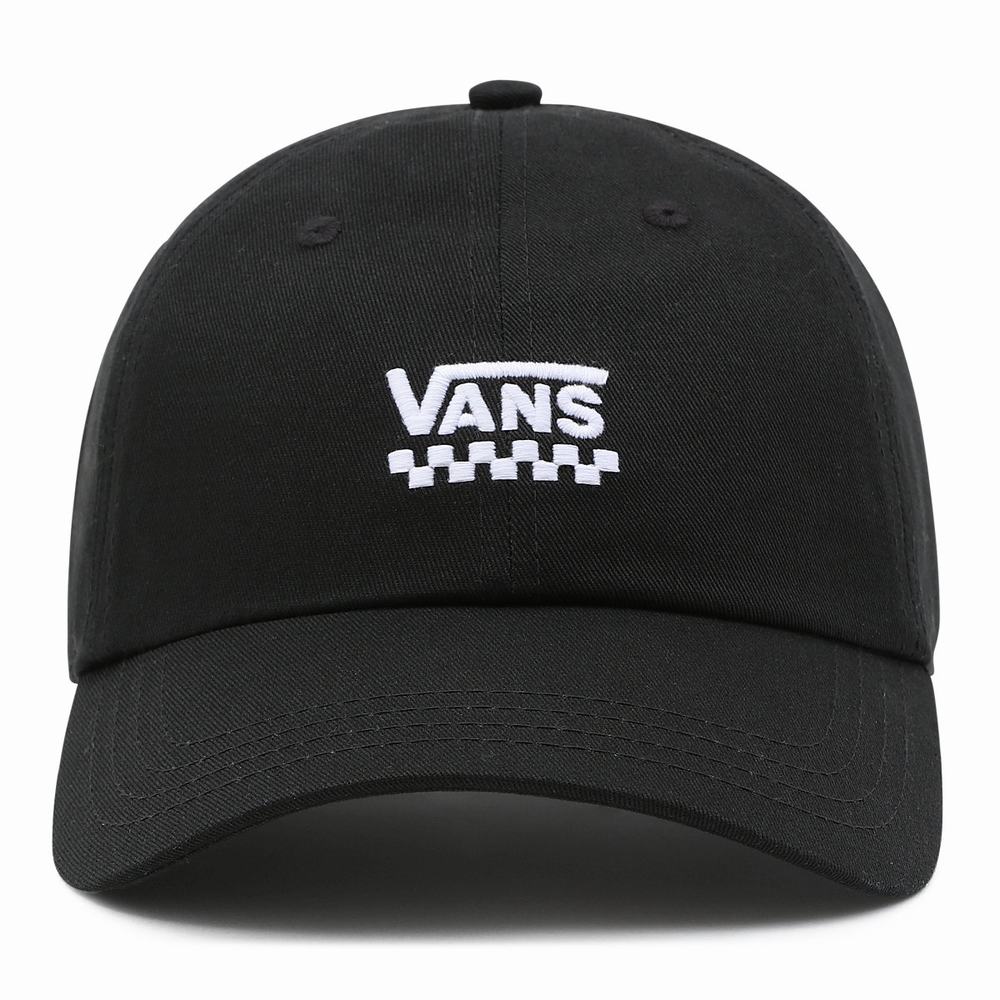 Women\'s Vans Court Side Hats Black | USA98631