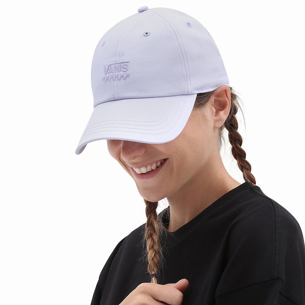 Women's Vans Court Side Hats Purple | USA75160