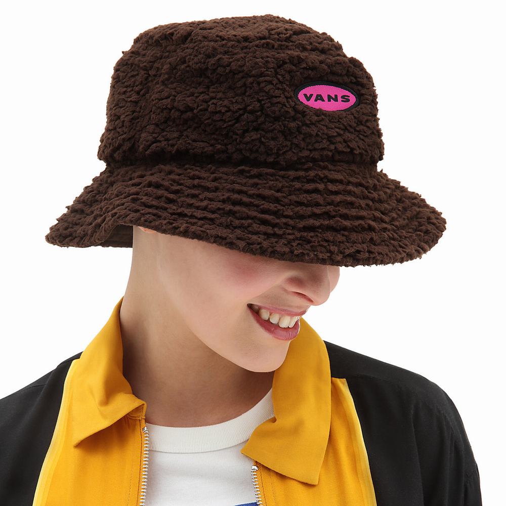 Women's Vans Curren X Knost Bucket Hats Brown | USA59624