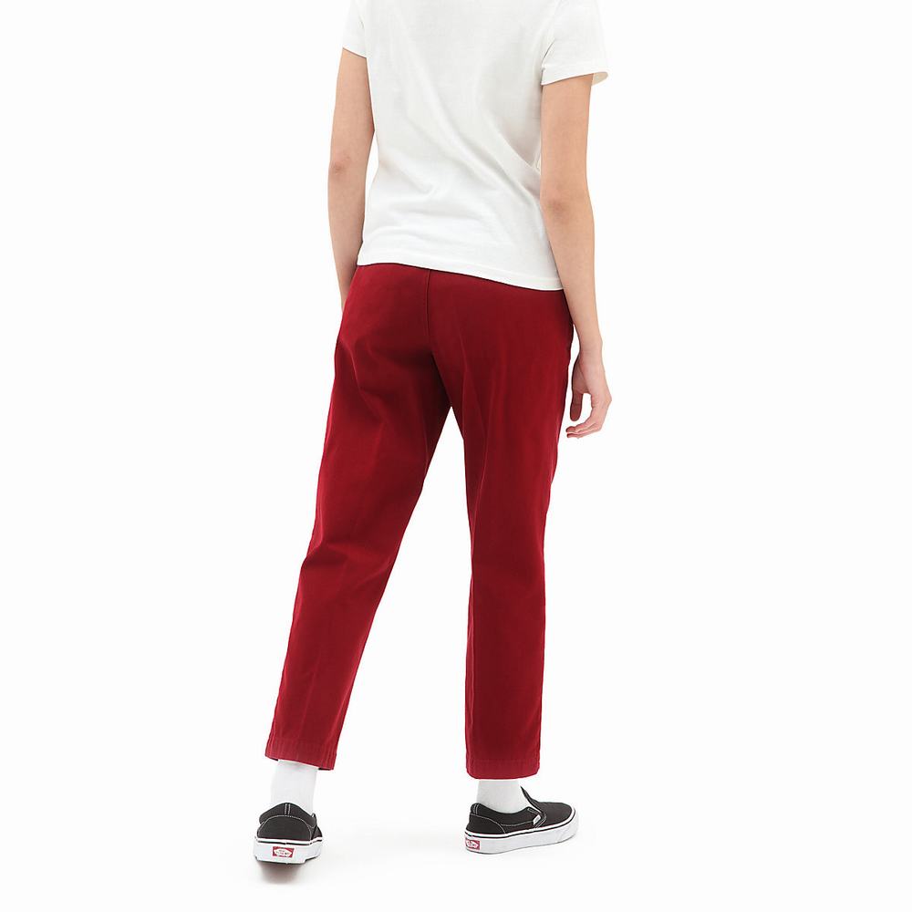 Women's Vans Curren X Knost Pants Red | USA30657